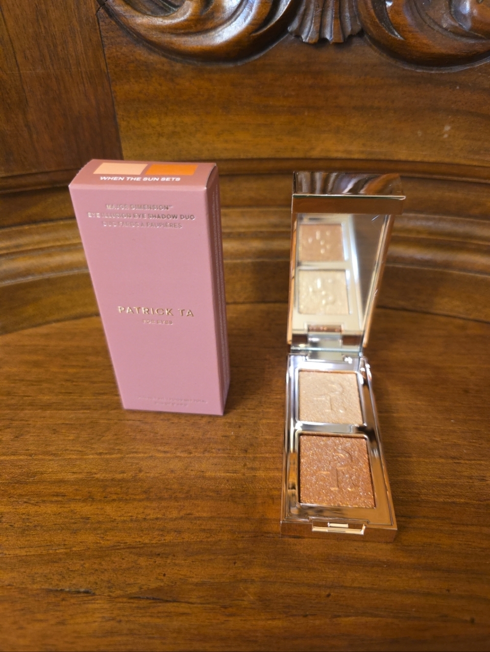 Patrick Ta Major Dimension Eye Illusion Eye Shadow Duo "When the Sun Sets"--NIB
